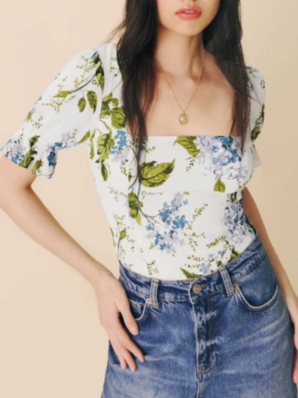 Reformation Constance Top Riviera Size 10